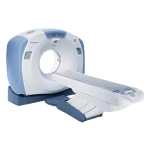 Tomógrafo multicorte GE BrightSpeed 16 reacondicionado para diagnóstico por imagen